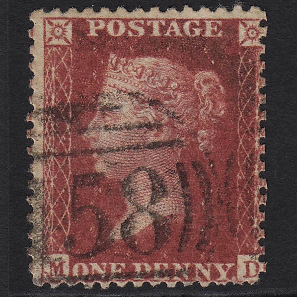 GB QV 1857 1d Deep Rose-red (Plate 47) SG41-C10(4) MD GU