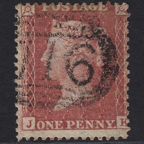 GB QV 1857 1d Rose-red (Plate 36) SG40-C10(1) JK FU Sleaford 716