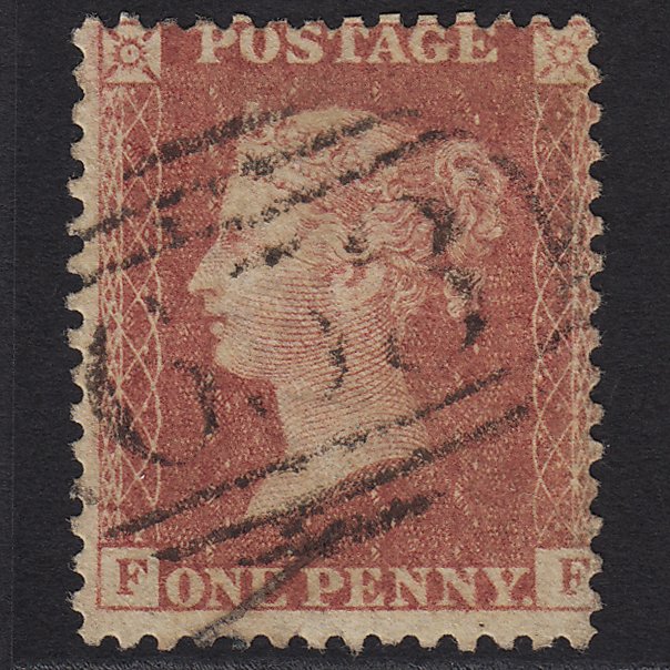 GB QV 1857 1d Rose-red (Plate 47) SG40-C10(1) FF GU Romsey 653