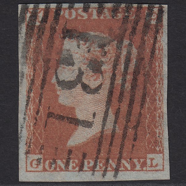 GB QV 1841 1d (Plate 96) SG8-B1(1) GL FU Missing Imprimatur 4M Edinburgh 131