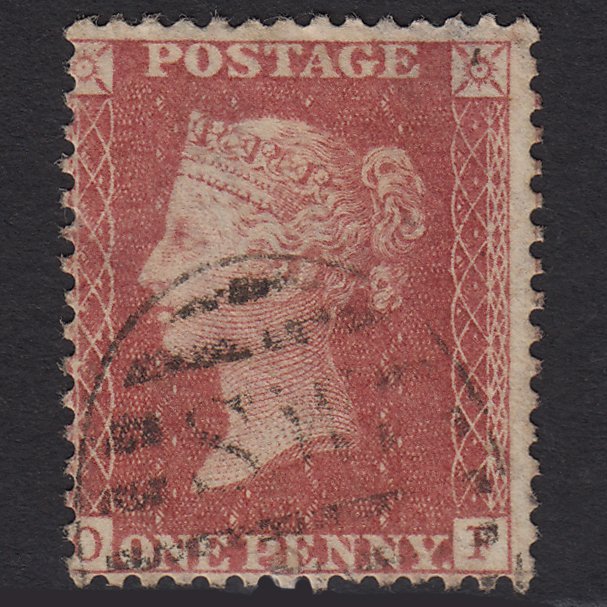 GB QV 1857 1d Rose-red (Plate 62) SG40-C10(1) OF GU London D&S Cancel
