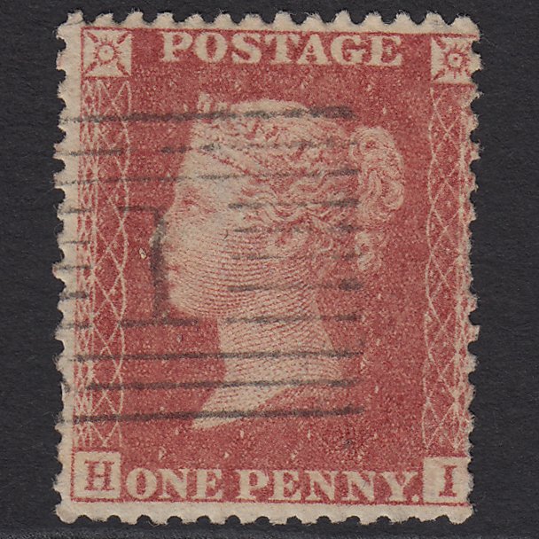 GB QV 1857 1d Rose-red (Plate 36) SG40-C10(1) HI GU Aberdeen 1