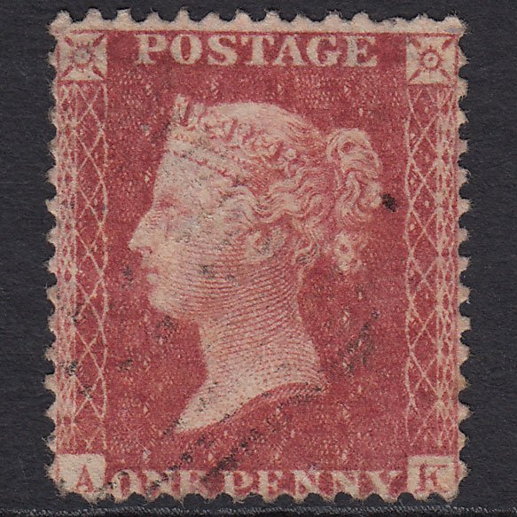 GB QV 1857 1d Rose-red (Plate 62) SG40-C10(1) AK GU Light Cancel