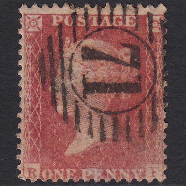 GB QV 1857 1d Rose-red (Plate 59) SG40-C10(1) RF GU London D&S 71