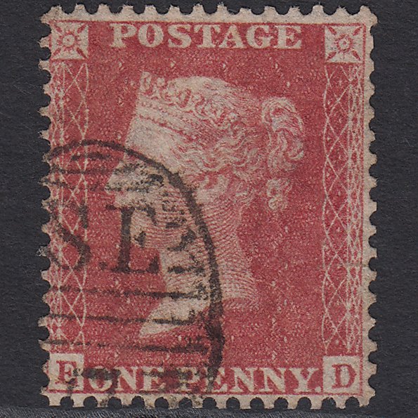 GB QV 1857 1d (Plate 43) SG40-C10(1) ED FU London D&S SE7 Well Centred