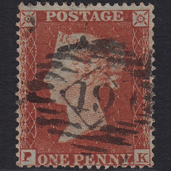 GB QV 1854 1d (Plate 188) SG17-C1(1) PK FU London IS 19 Well Centred