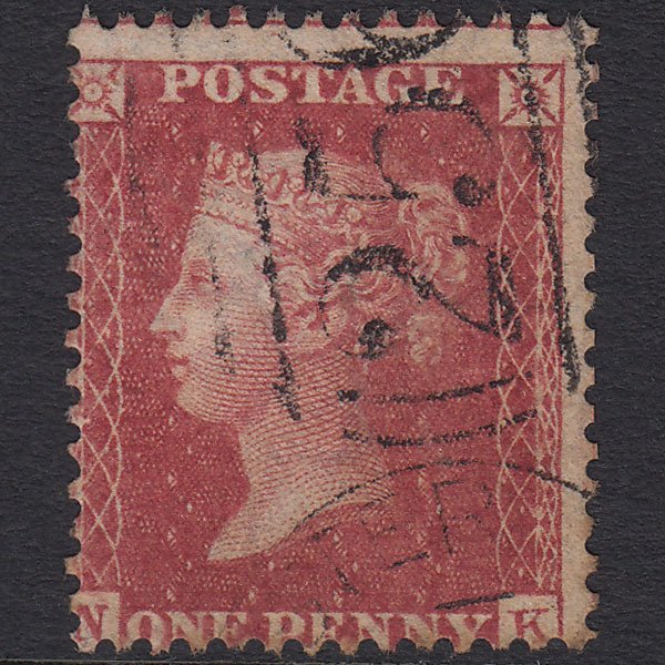 GB QV 1857 1d Rose-red (Plate 52) SG40-C10(1) NK GU Dorchester 256