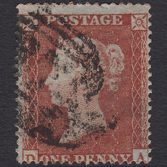 GB QV 1854 1d Red-brown (Plate 191) SG17-C1(1) DA GU