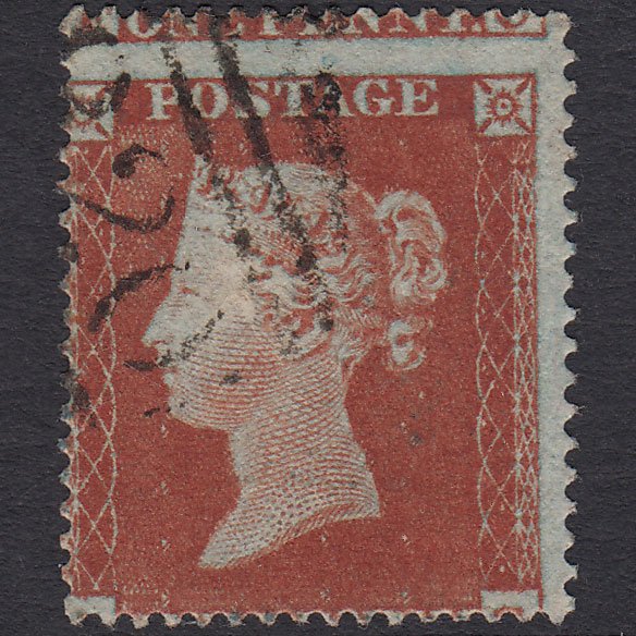 GB QV 1854 1d Red-brown (Plate 188) SG17-C1(1) GC VFU Large Misperf