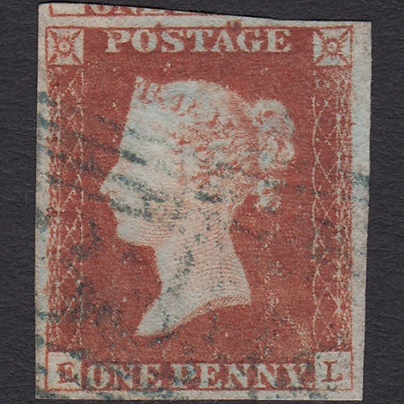 GB QV 1841 1d Red-brown (Plate 86) SG8-B1(1) EL GU 4M Blue Scots Cancel