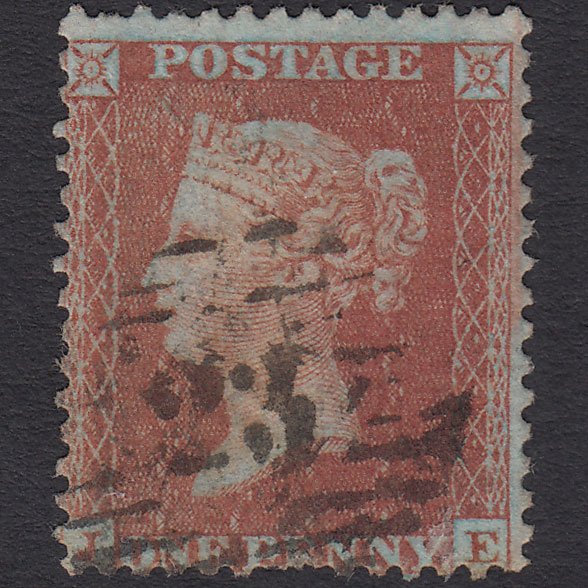 GB QV 1855 1d Red-brown (Plate 11) SGC6(1) JE GU London IS 23