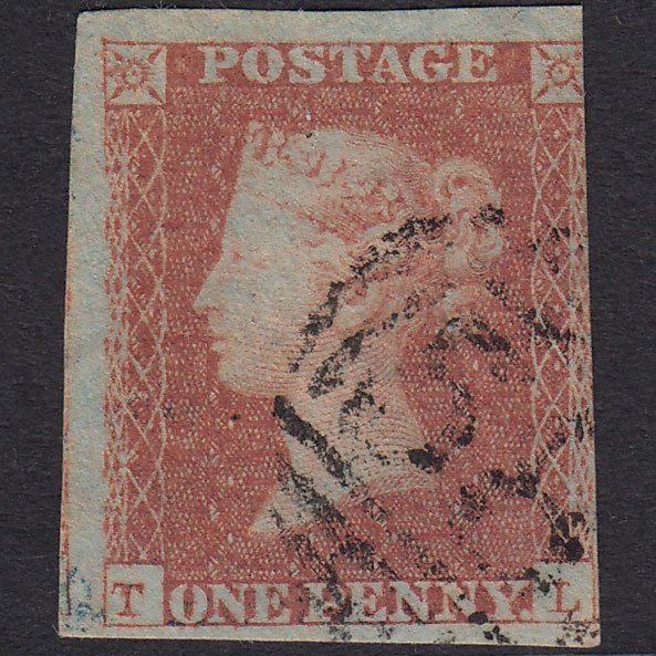 GB QV 1841 1d Red-Brown SG8-B1(1) TL GU