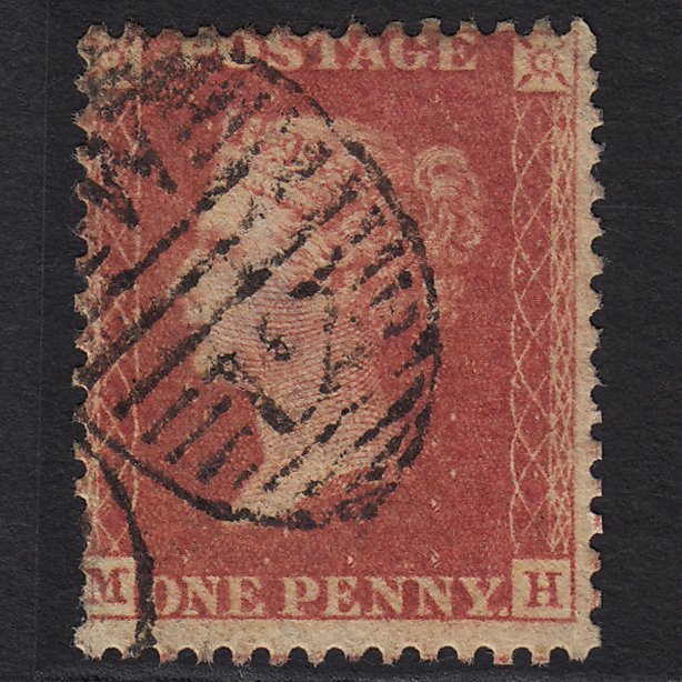 GB QV 1857 1d Rose-red (Plate 60) SG40-C10(1) MH GU London D&S W12