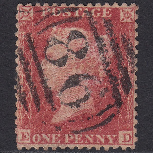 GB QV 1857 1d (Plate 55) SG40-C10(1) ED GU Blackburn 86 Well Centred