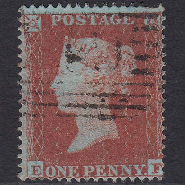 GB QV 1854 1d Red-brown (Plate 184) SG17-C1(1) EF GU Scotland