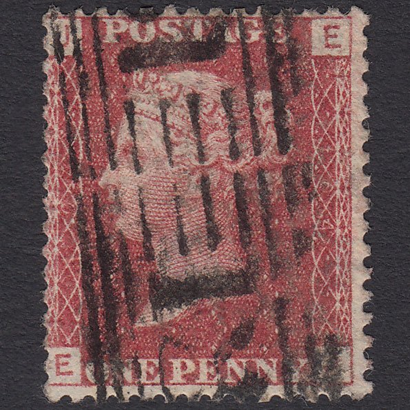GB QV 1864 1d (Plate 104) SG44-G1(2) EJ GU Edinburgh 131 Roller Cancel