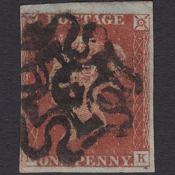 GB QV 1841 1d Red-brown (Plate 39) SG8-B1(1) NK GU 4 Margins No.6 in MX