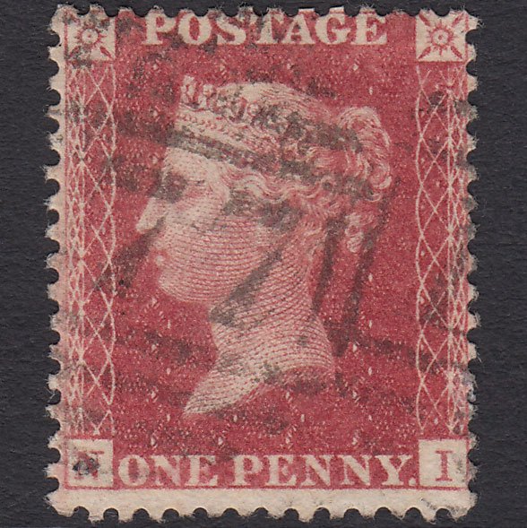 GB QV 1857 1d Rose-red (Plate 62) SG40-C10(1) NI FU