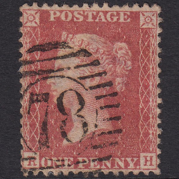 GB QV 1857 1d (Plate 46) SGC10(1) RH GU London D&S 78 Perfect Centring