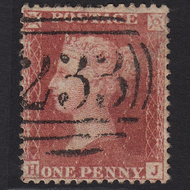 GB QV 1857 1d (Plate 55) SG40-C10(1) HJ FU Darlington 233 Missing Imprimatur