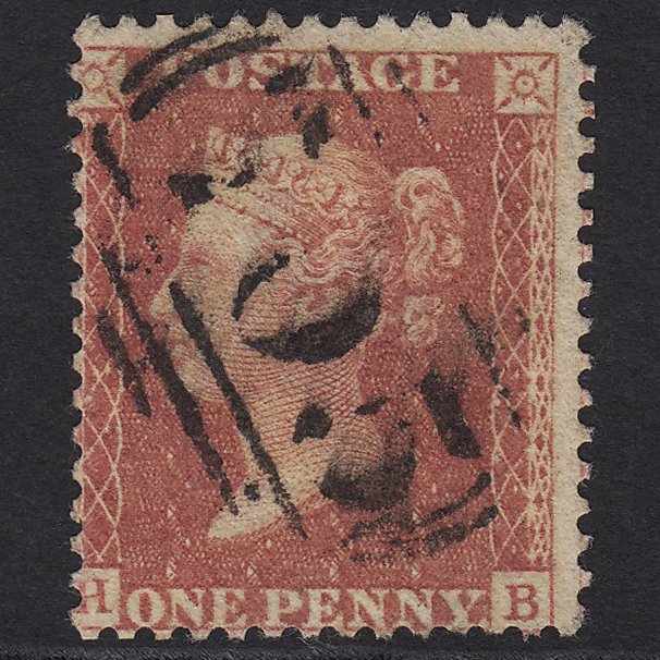 GB QV 1857 1d Rose-red (Plate 57) SG40-C10(1) HB GU Shifnal 705