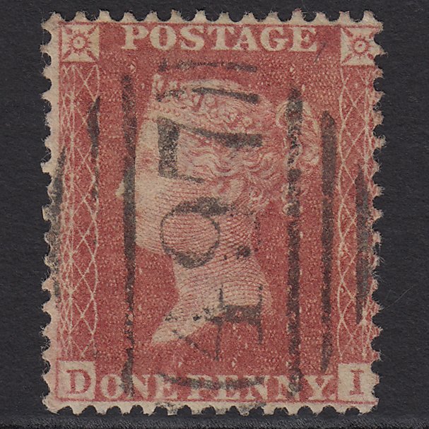 GB QV 1857 1d Rose-red (Plate 57) SG40-C10(1) DI GU Malvern 497