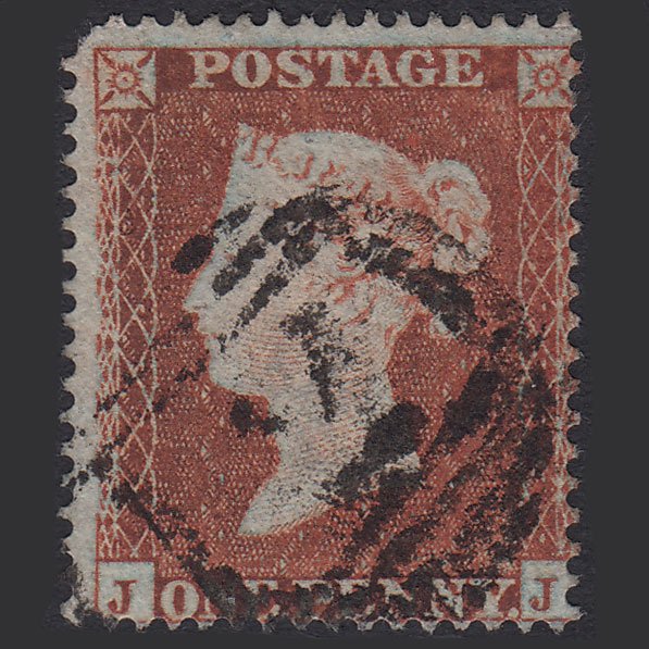 GB QV 1854 1d Red-brown (Plate 184) SG17-C1(1) JJ PU