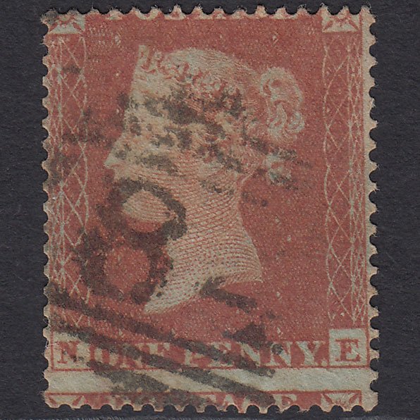 GB QV 1854 1d Red-brown (Plate 177) SG17-C1(1) NE GU Misperf