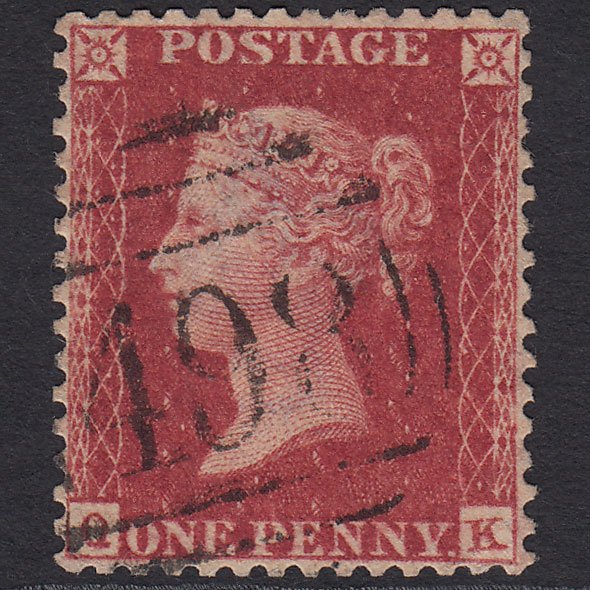 GB QV 1857 1d (Plate 59) SG41-C10(4) QK FU Manchester 498 Perfect Centring