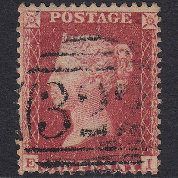 GB QV 1857 1d Rose-red (Plate 59) SG40-C10(1) EI GU Gravesend 322