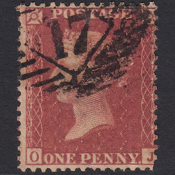 GB QV 1857 1d Rose-red (Plate 42) SG40-C10(1) OJ GU London IS 17
