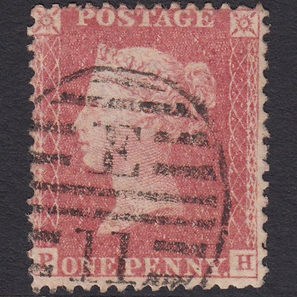 GB QV 1857 1d Pale Rose (Plate 68) SG39-C10(3) PH FU London D&S E11