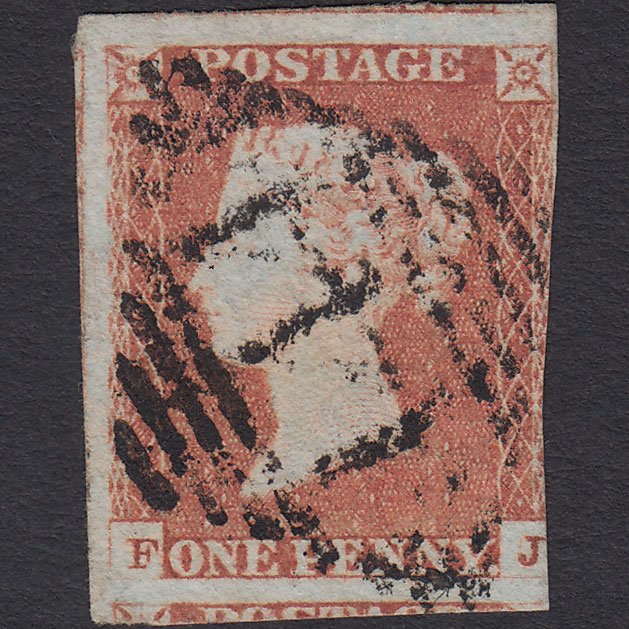 GB QV 1841 1d Red-brown (Plate 84) SG8-B1(1) FJ GU 3m Warrenpoint 444