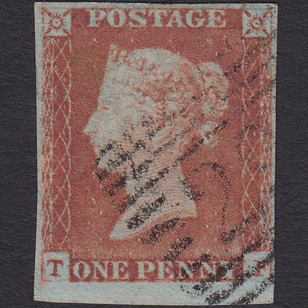 GB QV 1841 1d Red-brown (Plate 81) SG8-B1(1) TF FU 4 Margins Scotland