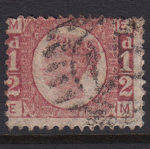 GB QV 1870 1/2d Rose-red (Plate 14) SG48-G4 EM GU London D&S 97