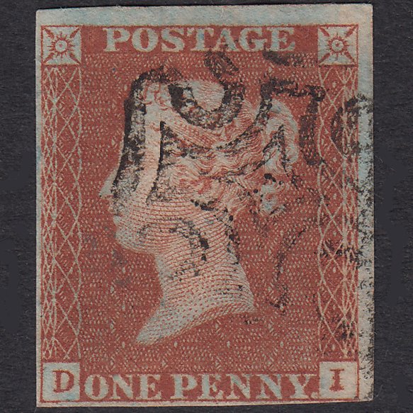 GB QV 1841 1d Red-Brown Plate 29 SG8-B1(1) DI FU 4 Margins Maltese Cross