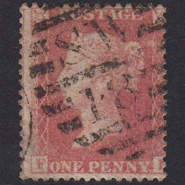 GB QV 1857 1d Pale Rose Plate 59 SG39-C10(3) FI FU London D&S Sw18