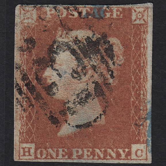 GB QV 1841 1d Red-brown (Plate 95) SG8-B1(1) HC GU 4 Margins