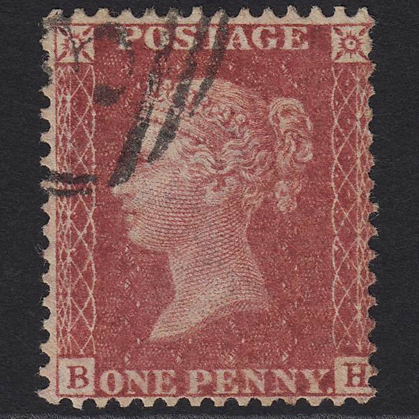 GB QV 1857 1d Rose-red (Plate 36) SG40-C10(1) BH FU Light Cancel