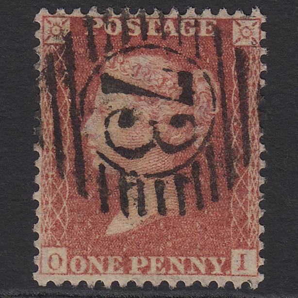 GB QV 1857 1d Rose-red (Plate 44) SG40-C10(1) OI FU London D&S 73 Well Centred
