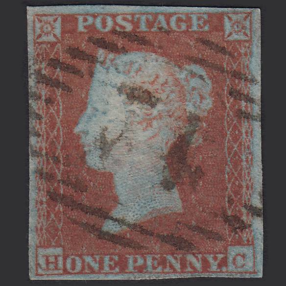 GB QV 1841 1d (Plate 120) SG8-B1(1) HC FU 4M Imperf London D&S Cancel