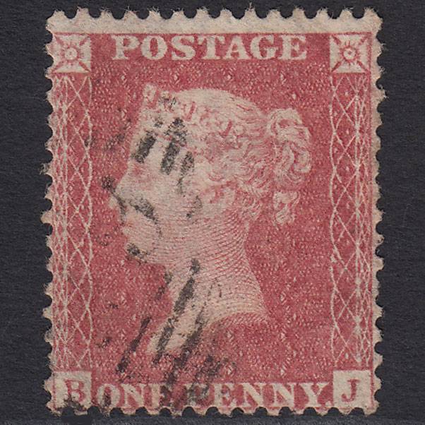 GB QV 1857 1d Rose-red (Plate 36) SG40-C10(1) BJ FU Light Irish Cancel