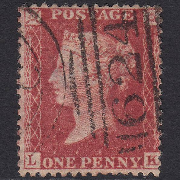 GB QV 1857 1d Rose-red (Plate 64) SG40-C10(1) LK FU Poole 624