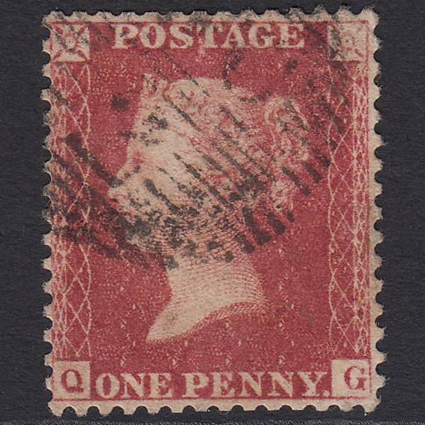 GB QV 1857 1d (Plate 43) SG40-C10(1) QG GU London D&S WC2 Well Centred