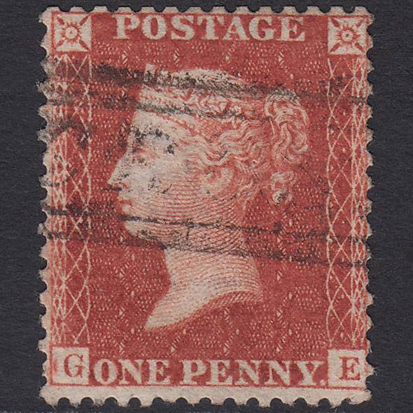 GB QV 1856 1d (Plate 46) SG29-C8(1) Const Var GE GU Cross Scots Local Type Vii