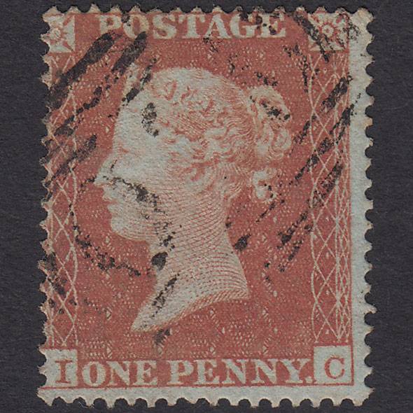 GB QV 1854 1d Red-brown (Plate 177) SG17-C1(1) IC FU