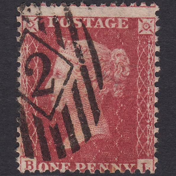 GB QV 1857 1d (Plate 48) SG40-C10(1) BL GU Charles Rideout No.2 Misperf