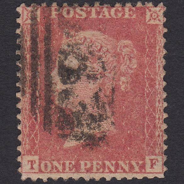 GB QV 1857 1d Rose-red (Plate 34) SG40-C10(1) TF GU