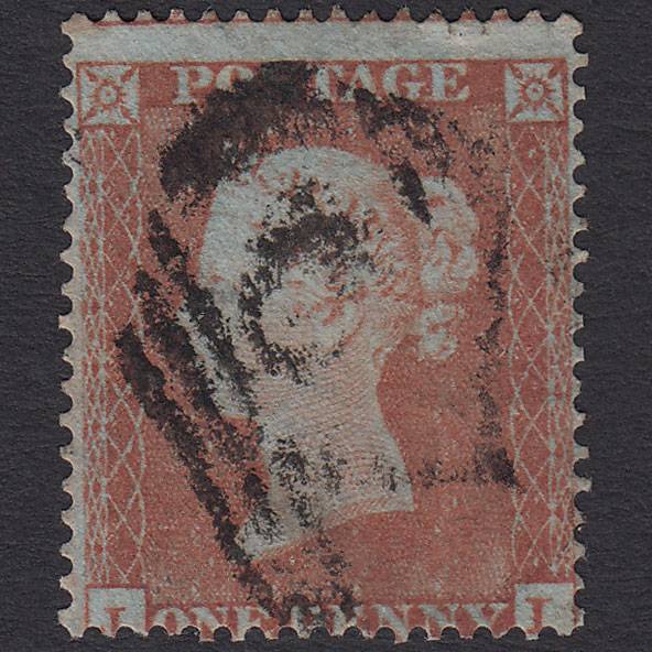 GB QV 1854 1d Yellow-brown (Plate 174) SG18-C1(2) JI GU Misperf Micro Tears