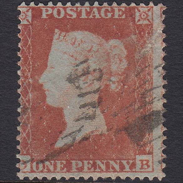 GB QV 1854 1d Red-brown (Plate 189) SG17-C1(1) DB GU Misperf